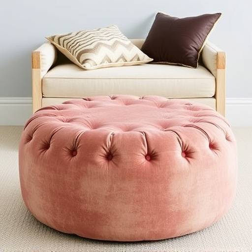 The Congress Avenue Pouf: A versatile and stylish pouf that can be used as a footrest or extra seating